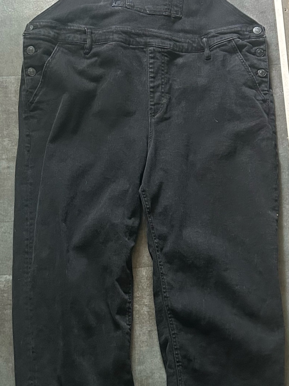 Women’s Black Bib Overalls